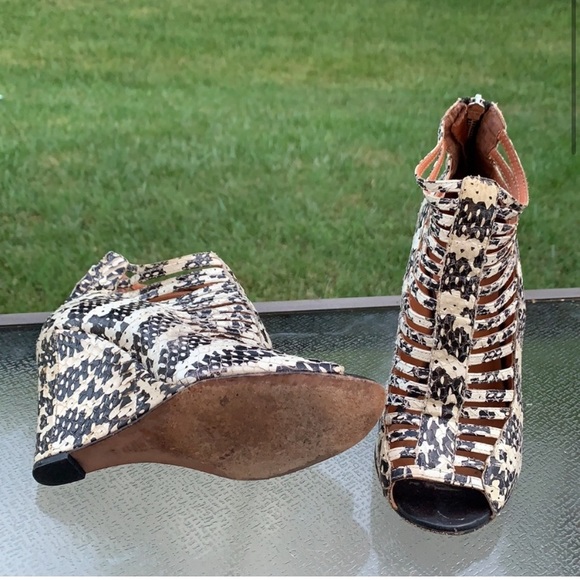 Sydney Snake Wedge Sandals Rebecca Minkoff 7 - Picture 4 of 8